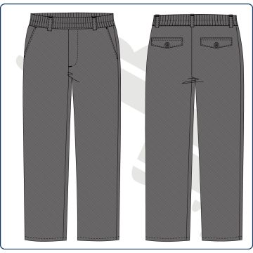 PANT UNIF INF OLIVER  POL/ALGODON GRIS